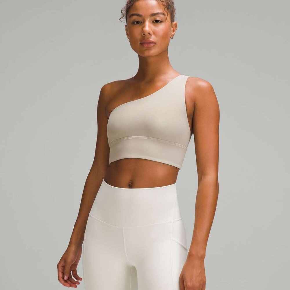 Lululemon Align Asymmetrical Bra *Light Support, A/B Cup / Riverstone / Size 8